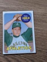 1969 Topps Baseball #449 Paul Lindblad