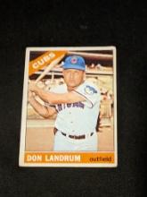 1966 Topps Baseball #43b Don Landrum Chicago Cubs Vintage