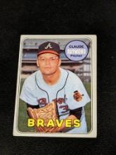 1969 Topps #446 Claude Raymond Atlanta Braves Vintage Baseball Card