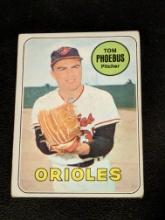 1969 Topps #185 Tom Phoebus Baltimore Orioles Vintage Baseball Card
