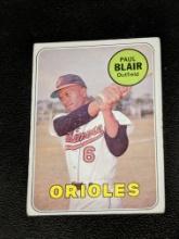 1969 Topps Paul Blair #506 Vintage Baseball Baltimore Orioles