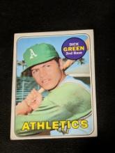1969 Topps #515 Dick Green Vintage Oakland Athletics Baseball Card