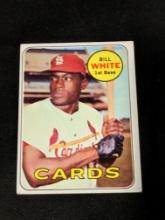 1969 Topps #588 Bill White Vintage St. Louis Cardinals Baseball Card