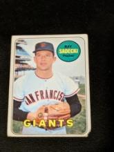 1969 Topps #125 Ray Sadecki Vintage San Francisco Giants Baseball Card