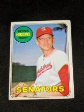 VINTAGE DENNIS HIGGINS #441 WASHINGTON SENATORS - 1969 TOPPS MLB BASEBALL