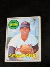 1969 Topps #406 Phil Ortega Washington Senators Vintage Baseball Card