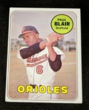 1969 Topps Paul Blair #506 Vintage Baseball Baltimore Orioles Sharp Card