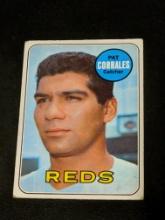 PAT CORRALES #382 CINCINNATI REDS - 1969 TOPPS MLB BASEBALL- Vintage