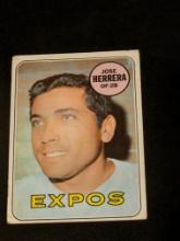 Vintage 1969 Topps #378 Jose Herrera RC Vintage Montreal Expos Baseball Card