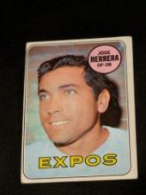 #378 1969 Topps Jose Herrera RC Vintage Montreal Expos Baseball Card