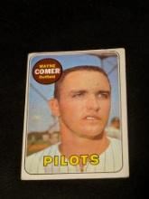 Vintage 1969 Topps #346 Wayne Comer RC Vintage Seattle Pilots Baseball Card