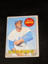 1969 Topps #327 Willie Crawford Los Angeles Dodgers Vintage Baseball Card