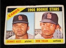 1966 Topps #179 Cardinals 1966 Rookie Stars (Dennis Aust / Bob Tolan)