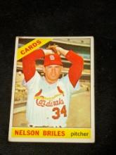 1966 Topps Nelson BRILES #243 St. Louis CARDINALS - MLB Baseball