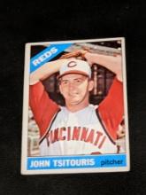 1966 Topps #12 John Tsitouris Cincinnati Reds Vintage Baseball Card