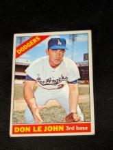 1966 Topps Baseball #41 Don Le John Los Angeles Dodgers RC Vintage
