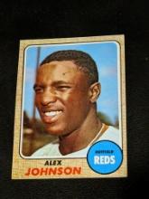 1968 Topps #441 Alex Johnson Cincinnati Reds Vintage Baseball Card