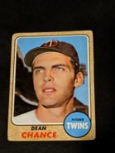 1968 Topps Minnesota Twins Baseball Card #255 Dean Chance
