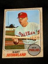 1968 Topps Baseball Gary Sutherland #98 Philadelphia Phillies Vintage Card