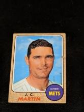 1968 Topps #211 J.C. Martin Vintage New York Mets Baseball Card
