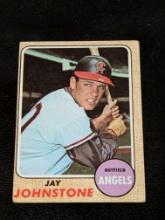 VINTAGE JAY JOHNSTONE #389 CALIFORNIA ANGELS - 1968 TOPPS MLB BASEBALL