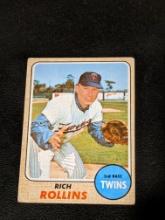 Vintage 1968 Topps Baseball #243 Rich Rollins