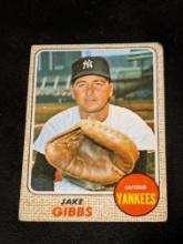1968 Topps #89 Jake Gibbs New York Yankees Vintage Baseball Card