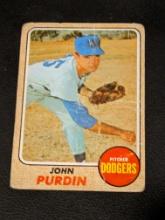 Vintage 1968 Topps Baseball #336 John Purdin