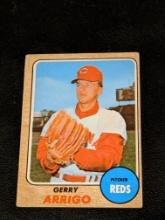 GERRY ARRIGO 1968 TOPPS BASEBALL CARD #302 REDS Vintage Baseball