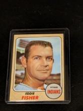 1968 Topps Baseball #418 Eddie Fisher