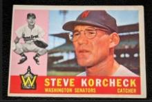 1960 Topps #56 Steve Korcheck Vintage Washington Senators Baseball Card