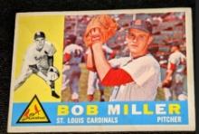 1960 Topps Bob Miller St. Louis Cardinals Vintage Baseball Card #101