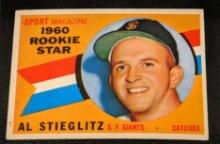 1960 Topps #144 Al Stieglitz RC Vintage San Francisco Giants Baseball Card