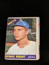 1966 Topps Dennis Ribant New York Mets Vintage Baseball Card #241