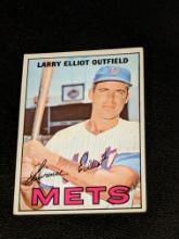 1967 LARRY ELLIOT NEW YORK METS #23 TOPPS VINTAGE BASEBALL CARD