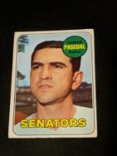 1969 Topps Baseball #513 Camilo Pascual