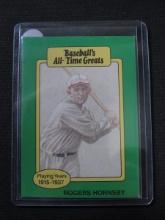 1987 HYGRADE ROGERS HORNSBY BASEBALL GREATS