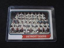 1974 TOPPS BASEBALL DETROIT TIGERS TEAM CARD