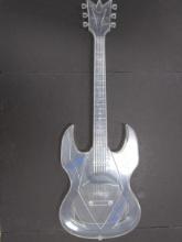Aerosmith Signed FS Plastic Guitar Heritage COA