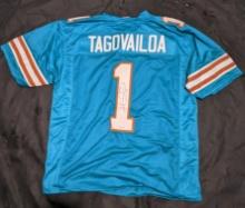 Tua Tagovailoa autographed jersey with coa