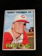 1967 Topps #61 Gordy Coleman Cincinnati Reds MLB Vintage Baseball Card