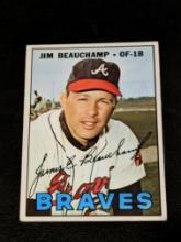 1967 Topps Baseball Card #307 Jim Beauchamp Atlanta Braves