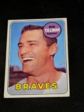 1969 Topps #374 Bob Tillman Vintage Atlanta Braves Baseball Card