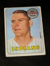 1969 Topps #605 Dick Ellsworth Vintage Cleveland Indians Baseball Card