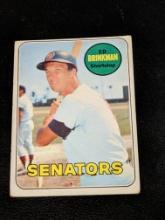 1969 Topps #153 Ed Brinkman Washington Senators Vintage Baseball Card