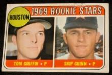 1969 Topps #614 Houston Rookie Stars (Tom Griffin / Skip Guinn) Vintage