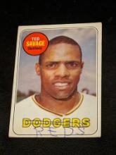 Topps 1969 #471 Ted Savage Los Angeles Dodgers Vintage Baseball Card