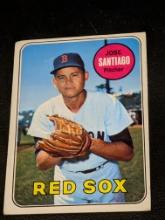 1969 Topps #21 Jose Santiago Vintage Boston Red Sox Baseball Card