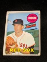 1969 Topps Baseball #109 Jim Lonborg Vintage Boston Red Sox Baseball Card
