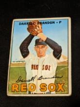 1967 DARRELL BRANDON BOSTON RED SOX #117 TOPPS VINTAGE BASEBALL CARD
